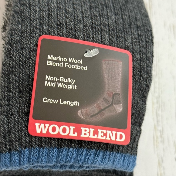 Dickies Merino Wool Blend Crew Socks Mens Shoe Size 6-12 Work Comfort New - Picture 4 of 5